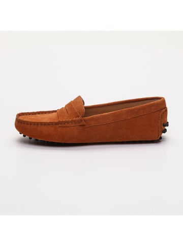CHARLES & SMITH Leder-Mokassins "Thandie"  in Orange