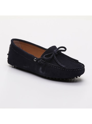 CHARLES & SMITH Leder-Mokassins "Newton" in Dunkelblau