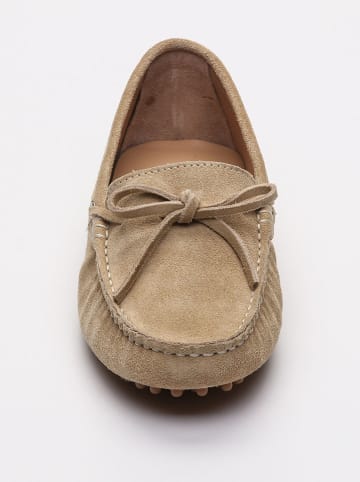 CHARLES & SMITH Leder-Mokassins "Newton" in Beige