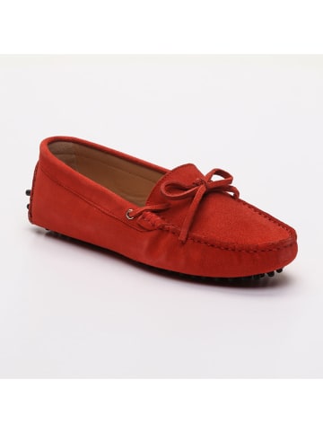 CHARLES & SMITH Leder-Mokassins "Newton" in Rot