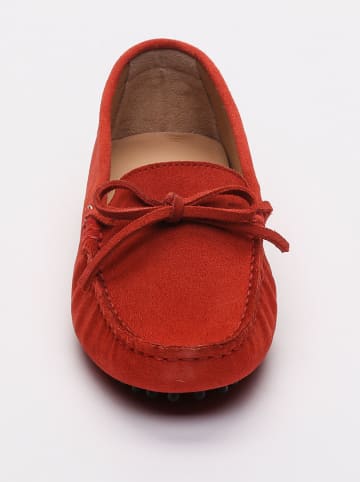 CHARLES & SMITH Leder-Mokassins "Newton" in Rot