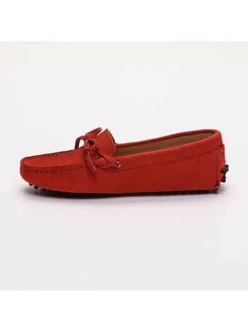 CHARLES & SMITH Leder-Mokassins "Newton" in Rot