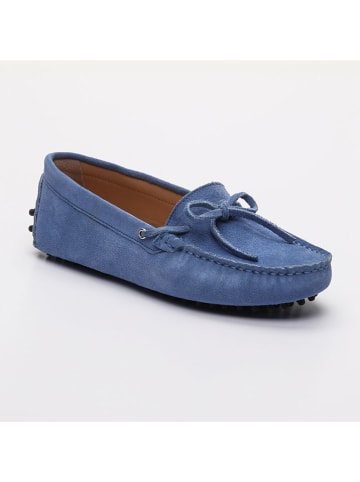 CHARLES & SMITH Leder-Mokassins "Newton" in Blau