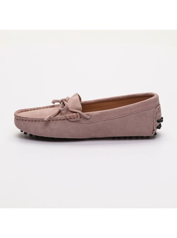 CHARLES & SMITH Leder-Mokassins "Newton" in Rosa
