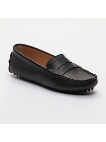 CHARLES & SMITH Leren mocassins "Thandie" zwart