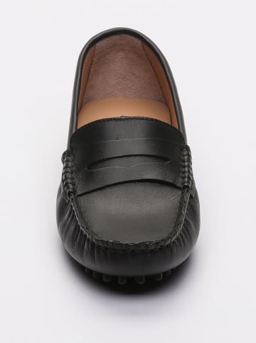 CHARLES & SMITH Leren mocassins "Thandie" zwart