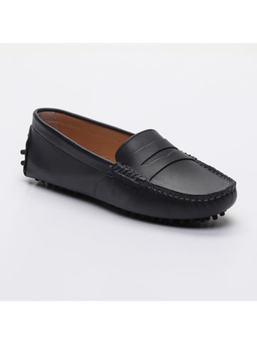 CHARLES & SMITH Leder-Mokassins "Thandie" in Dunkelblau