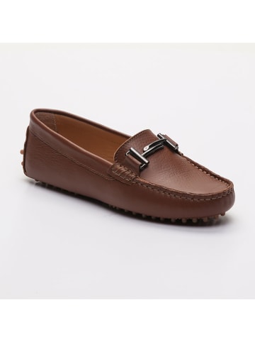 CHARLES & SMITH Leren mocassins "Bandy" lichtbruin