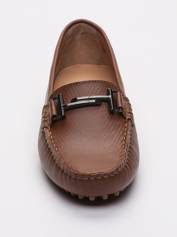 CHARLES & SMITH Leren mocassins "Bandy" lichtbruin