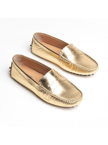 CHARLES & SMITH Leder-Mokassins "Thandie" in Gold