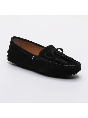 CHARLES & SMITH Leder-Mokassins "January" in Schwarz