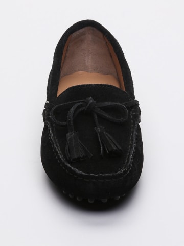 CHARLES & SMITH Leder-Mokassins "January" in Schwarz