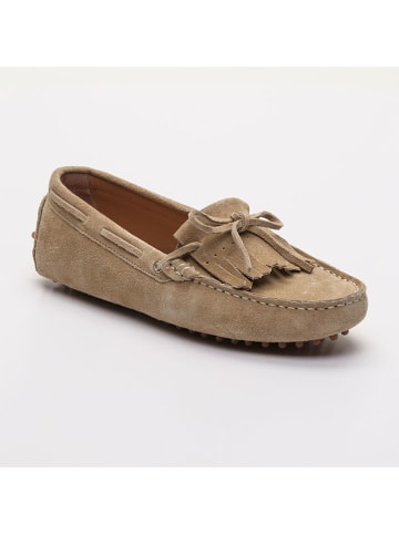 CHARLES & SMITH Leder-Mokassins "Emma" in Beige