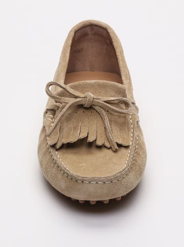 CHARLES & SMITH Leder-Mokassins "Emma" in Beige
