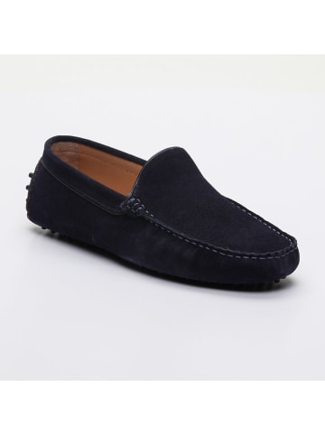 CHARLES & SMITH Leren mocassins "Colin" donkerblauw