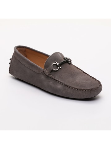 CHARLES & SMITH Leder-Mokassins "Trenton" in Grau