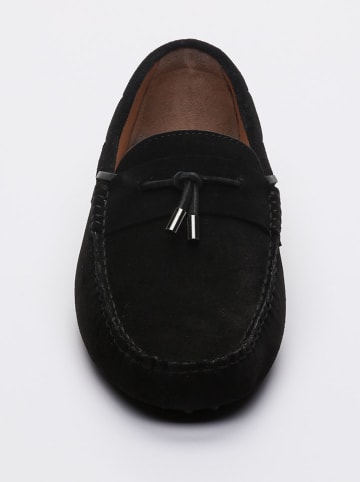CHARLES & SMITH Leder-Mokassins "Clayton" in Schwarz