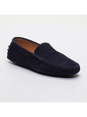 CHARLES & SMITH Leder-Mokassins "Dennis" in Dunkelblau