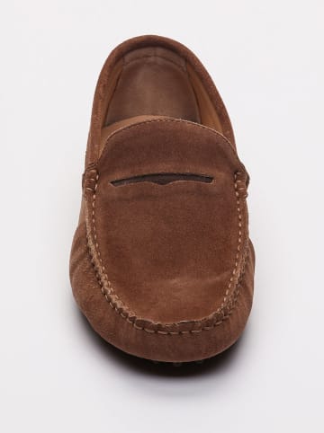CHARLES & SMITH Leder-Mokassins "Darren" in Hellbraun