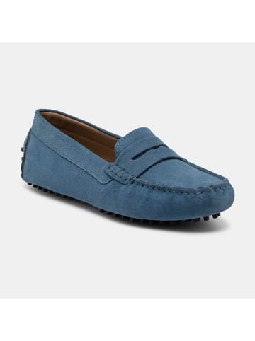 CHARLES & SMITH Leder-Mokassins "Thandie" in Blau