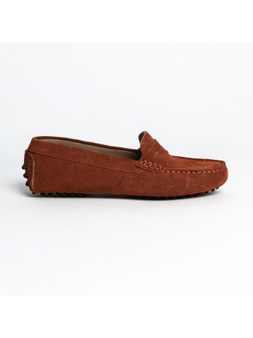 CHARLES & SMITH Leder-Mokassins "Thandie" in Orange