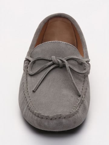 CHARLES & SMITH Leder-Mokassins "Johnny" in Grau