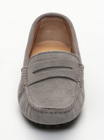 CHARLES & SMITH Leren mocassins "Thandie" grijs
