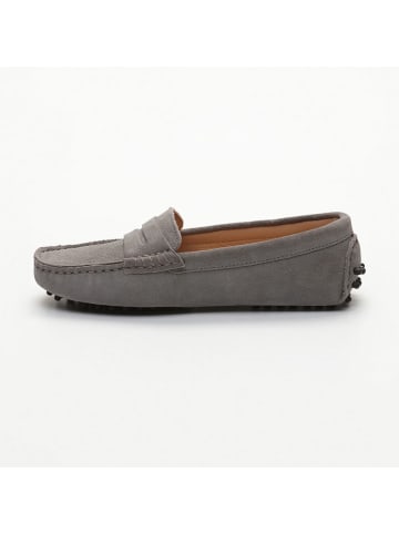 CHARLES & SMITH Leren mocassins "Thandie" grijs