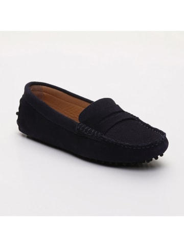 CHARLES & SMITH Leder-Mokassins "Thandie" in Schwarz