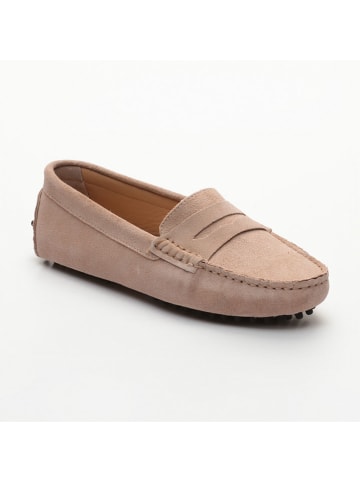 CHARLES & SMITH Leder-Mokassins "Thandie" in Rosa