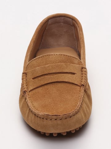 CHARLES & SMITH Leren mocassins "Thandie" lichtbruin