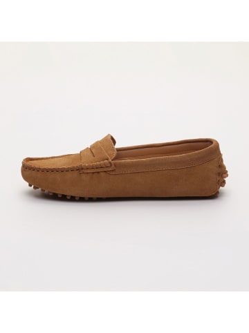 CHARLES & SMITH Leren mocassins "Thandie" lichtbruin