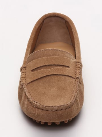 CHARLES & SMITH Leren mocassins "Thandie" lichtbruin