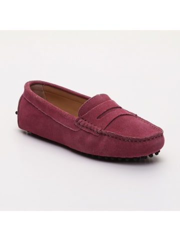 CHARLES & SMITH Leren mocassins "Thandie" roze