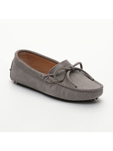 CHARLES & SMITH Leder-Mokassins "Newton" in Grau