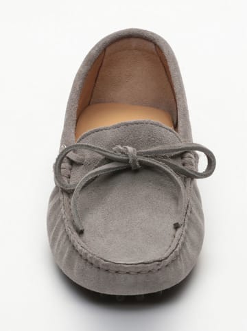 CHARLES & SMITH Leder-Mokassins "Newton" in Grau