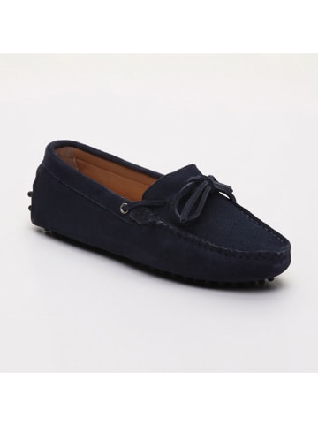 CHARLES & SMITH Leder-Mokassins "Newton" in Dunkelblau