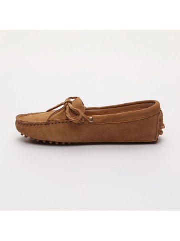CHARLES & SMITH Leren mocassins "Newton" lichtbruin