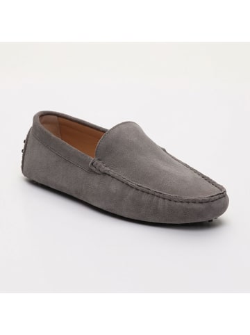 CHARLES & SMITH Leder-Mokassins "Lenny" in Grau