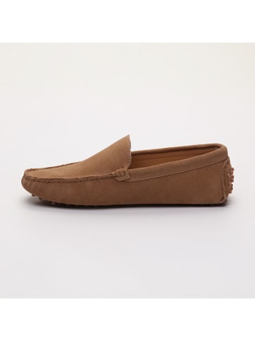CHARLES & SMITH Leren mocassins "Lenny" lichtbruin