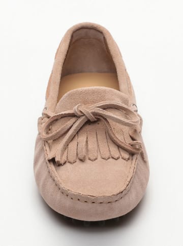 CHARLES & SMITH Leren mocassins "Emma" lichtroze