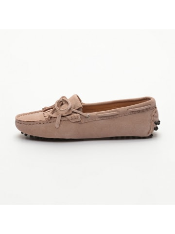 CHARLES & SMITH Leren mocassins "Emma" lichtroze