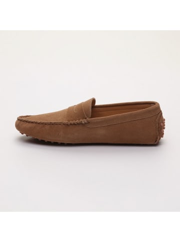 CHARLES & SMITH Leren mocassins "Cole" lichtbruin