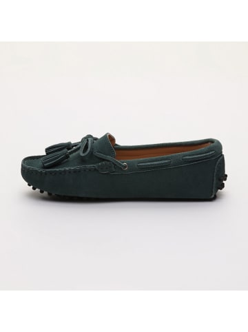 CHARLES & SMITH Leren mocassins "January" groen