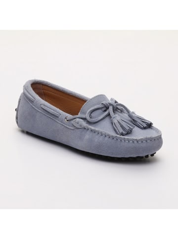 CHARLES & SMITH Leder-Mokassins "January" in Hellblau