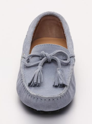 CHARLES & SMITH Leder-Mokassins "January" in Hellblau