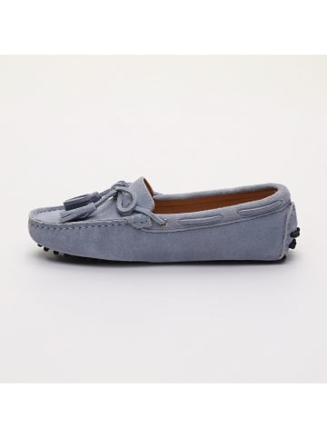 CHARLES & SMITH Leder-Mokassins "January" in Hellblau