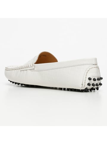 CHARLES & SMITH Leren mocassins "Thandie" wit