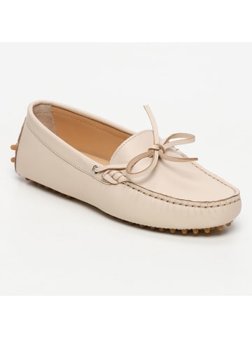 CHARLES & SMITH Leren mocassins "Newton" beige