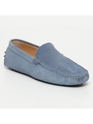 CHARLES & SMITH Leder-Mokassins "Lenny" in Hellblau